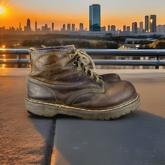 Doc Martens Other - ✅VTG Y2K Doc Dr Martens Brown Leather Boots Mens 12 Crazy Horse *SEE MEASUREMENT